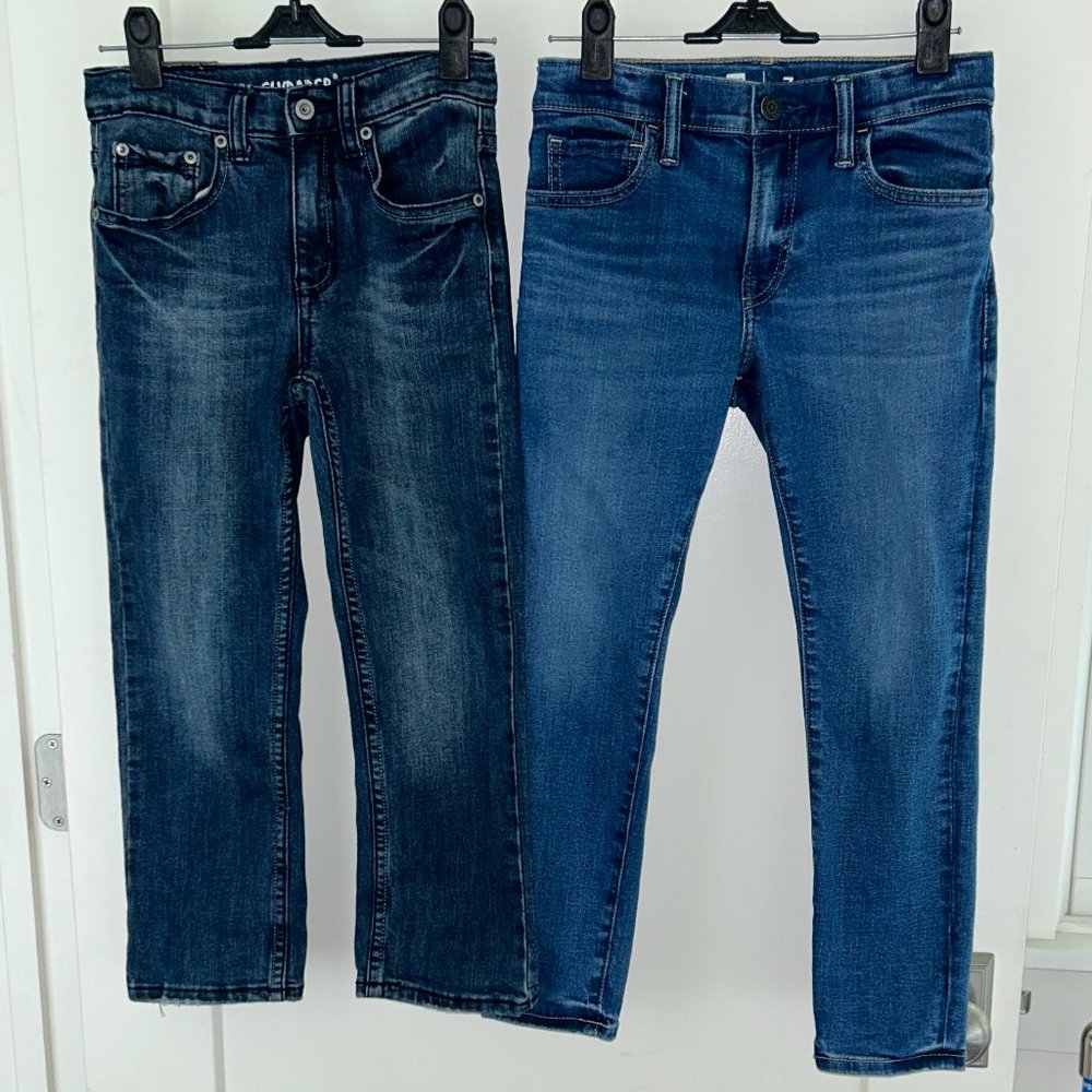 boy's Flypaper straight leg & GAP slim taper jeans bundle sz 6, 7 NWOT